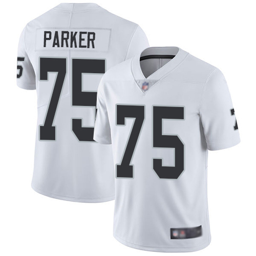 Men Oakland Raiders Limited White Brandon Parker Road Jersey NFL Football 75 Vapor Untouchable Jersey